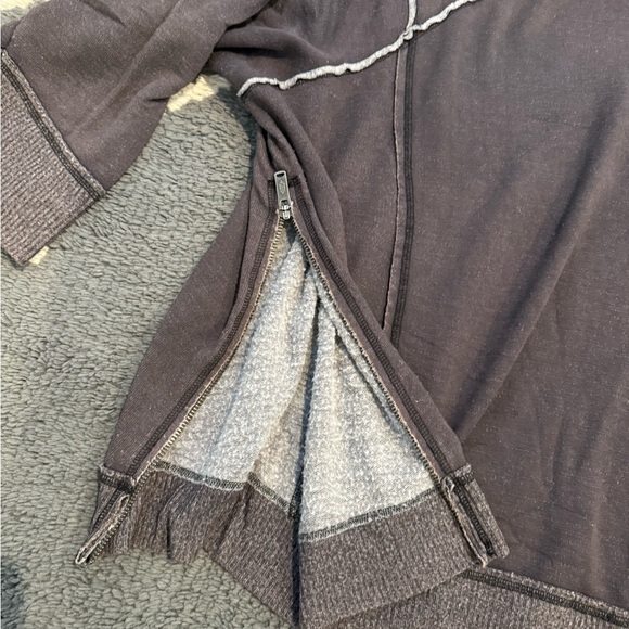 Free People Sun Seeker Sweatshirt Gray - Picture 6 of 8